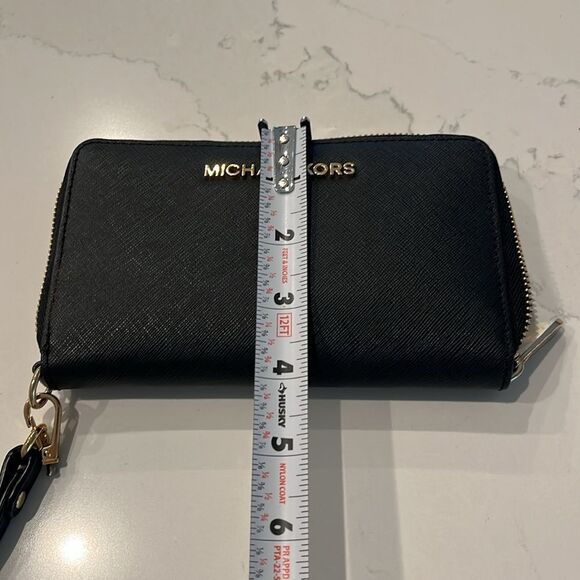 Michael Kors Black Zippered Wristlet - Picture 7 of 7